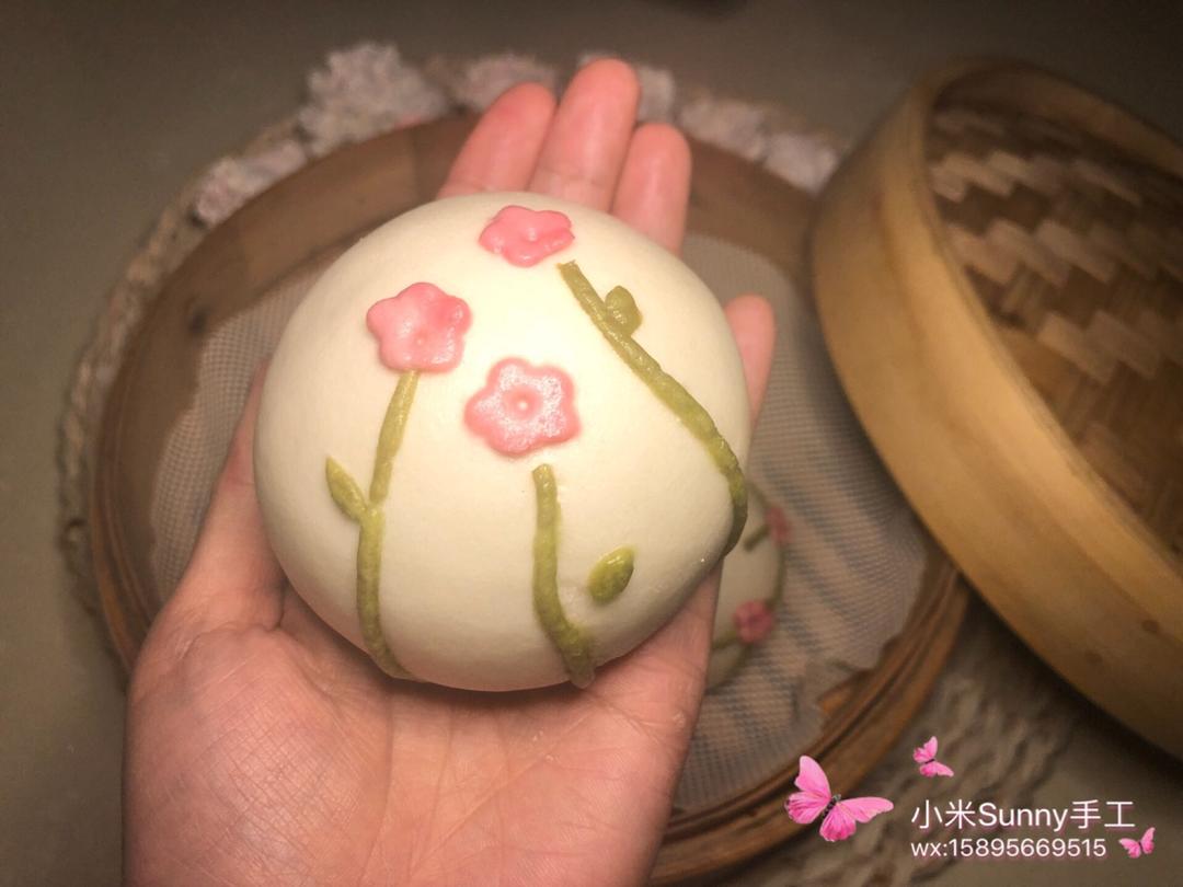 春日花朵馒头