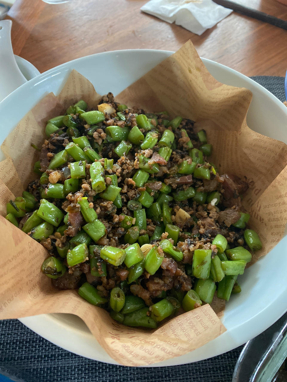 榄菜肉碎四季豆（独家秘方哦）