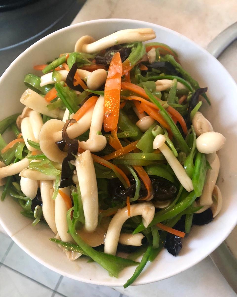 清炒白玉菇‼️鲜美营养
