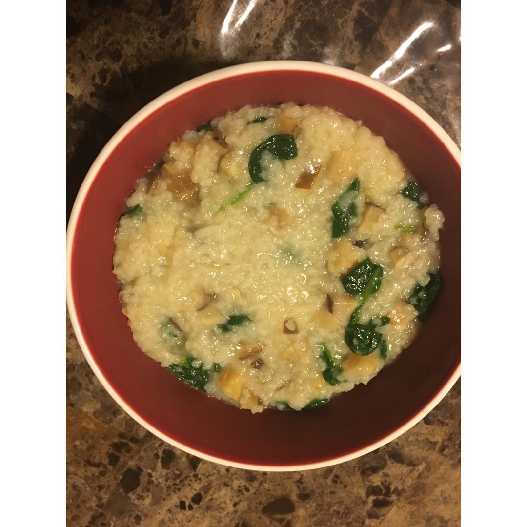干贝香菇菠菜粥