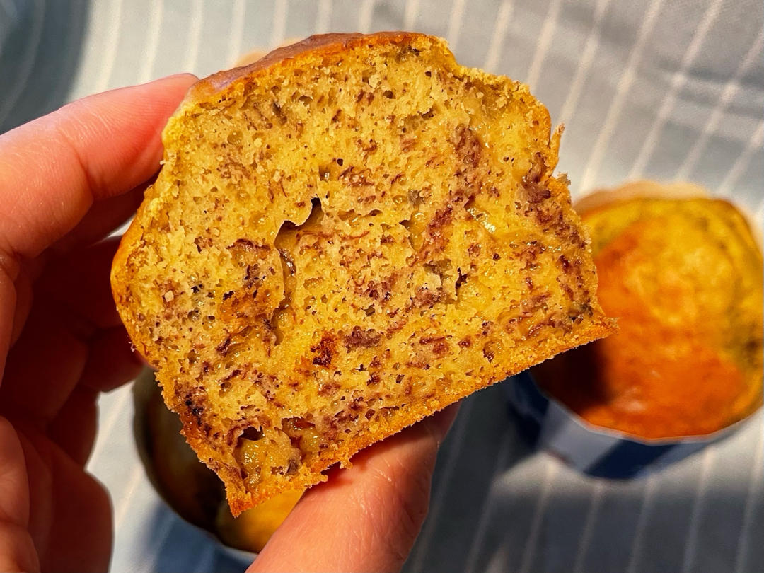 蓬起来香蕉小马芬