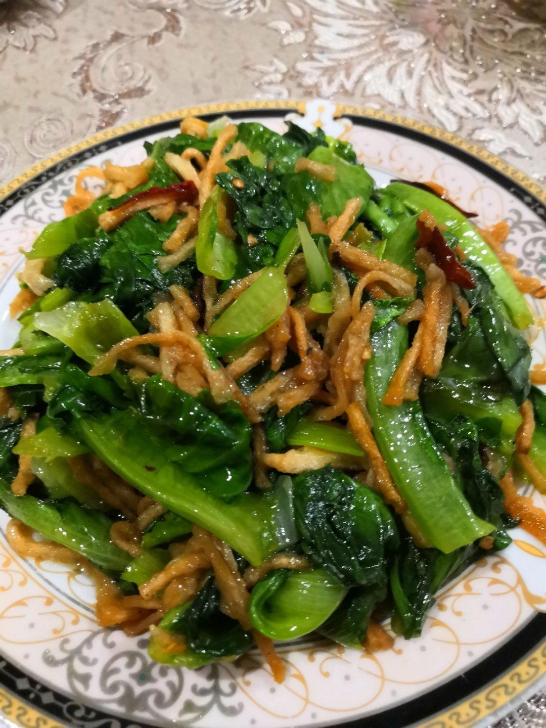 #从生菜通心菜入手教你炒出青爽脆绿的叶菜#