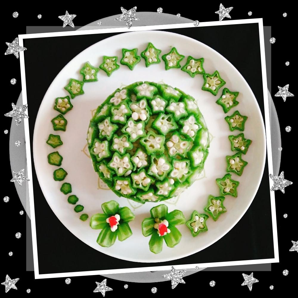 曾经的曾经 做的秋葵花(创意小盘饰の十五)