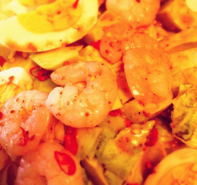 虾仁牛油果沙拉