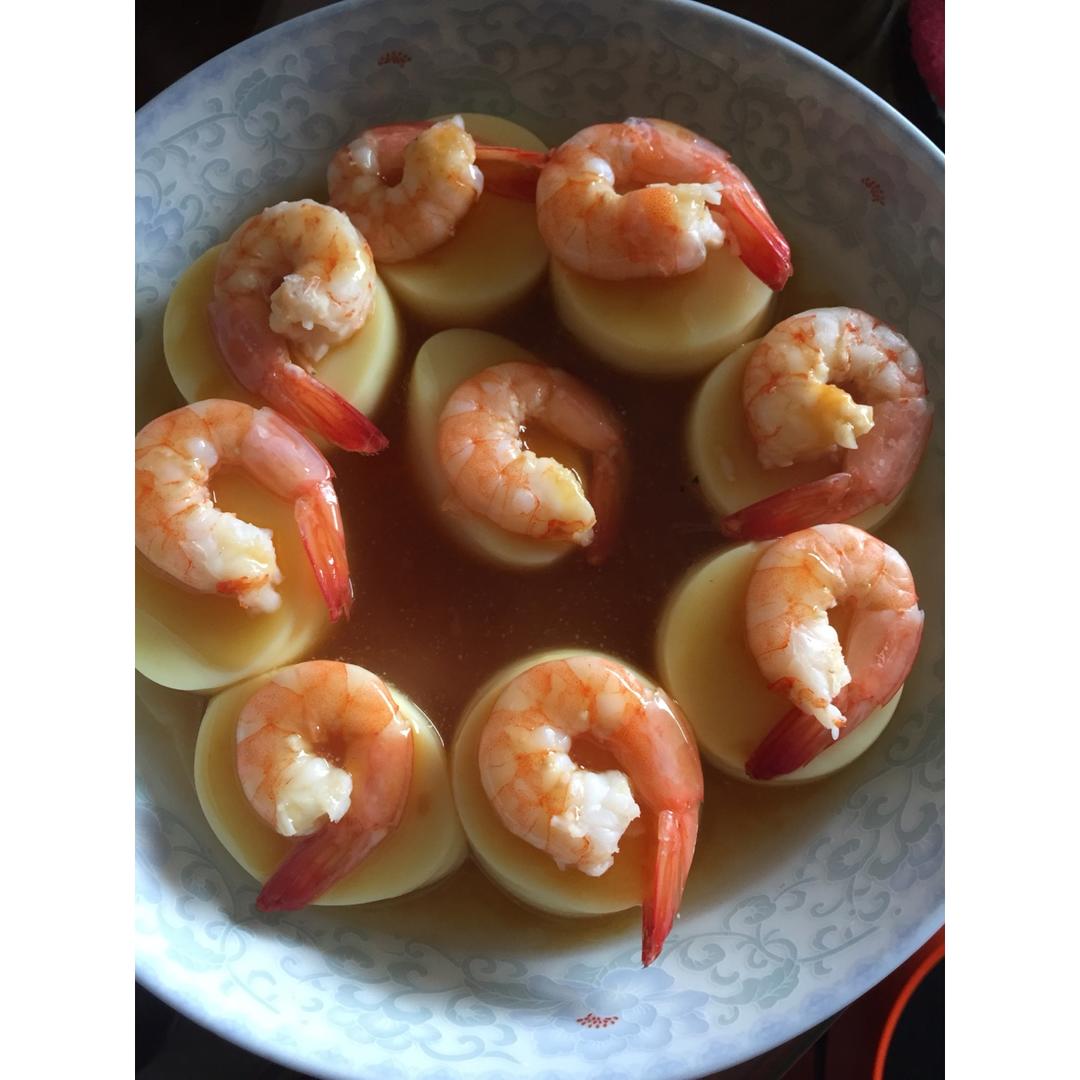 日本豆腐蒸虾仁