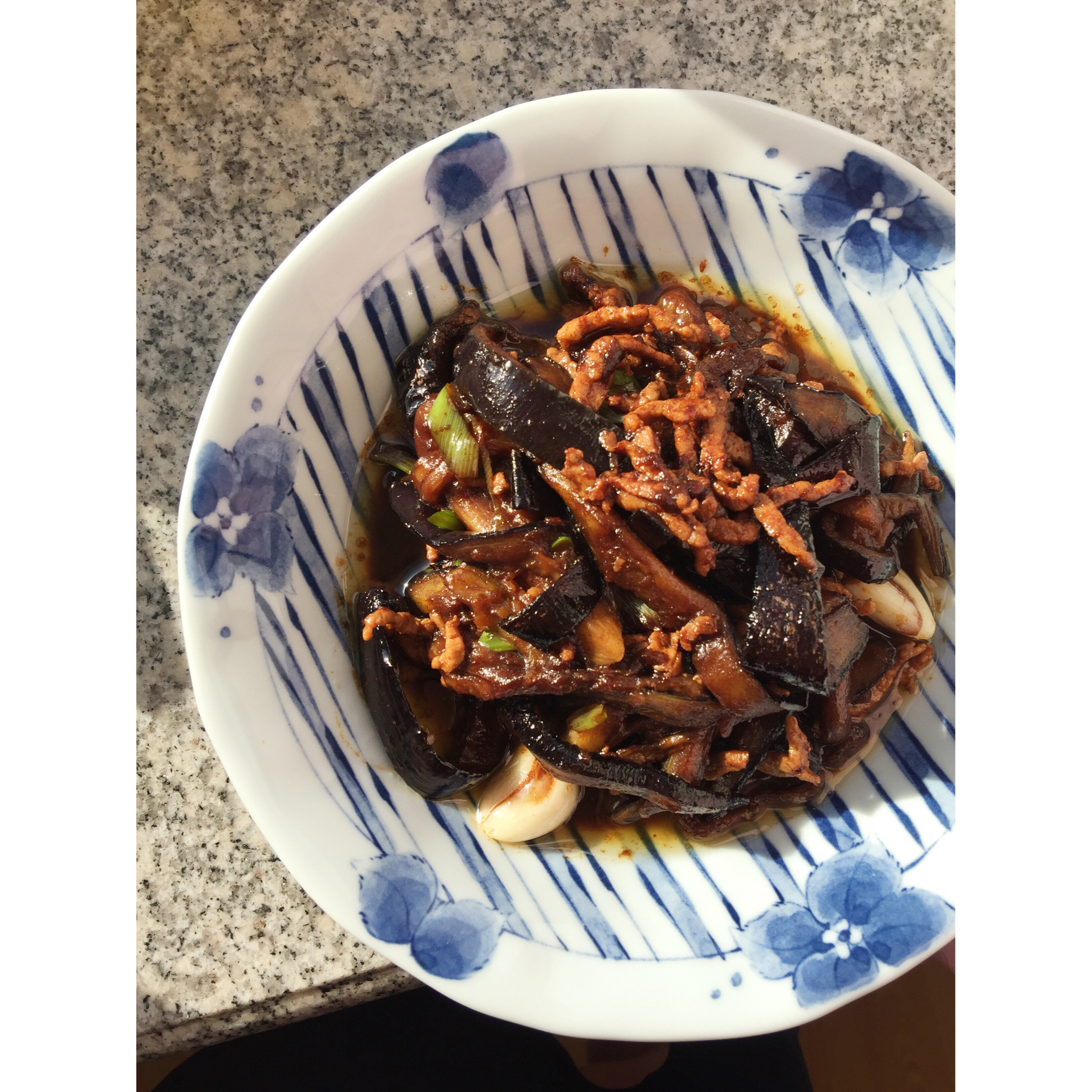红烧肉末茄子