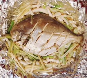 烤平鱼/鲳鱼（鲜嫩清淡）的做法 步骤14