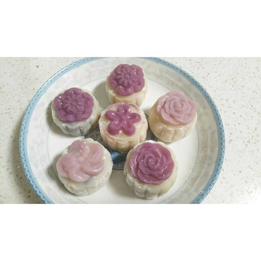 蛋糕小丑妮做的tinrry下午茶冰皮月饼奶黄馅
