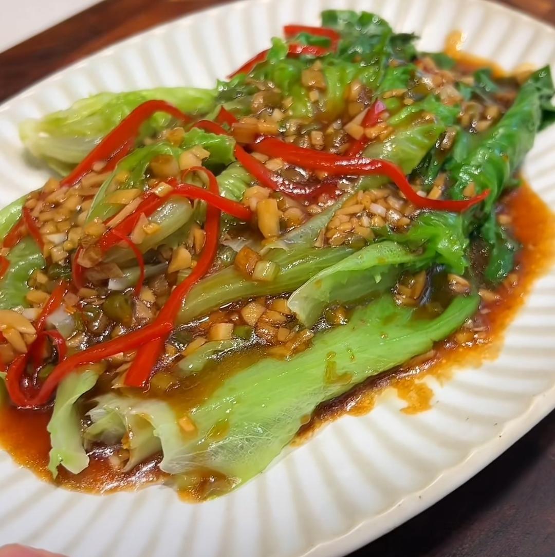 白灼罗马生菜