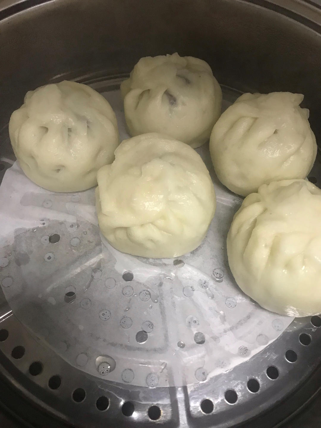 超好吃有豆豆的豆沙包，一次发酵（红豆包）