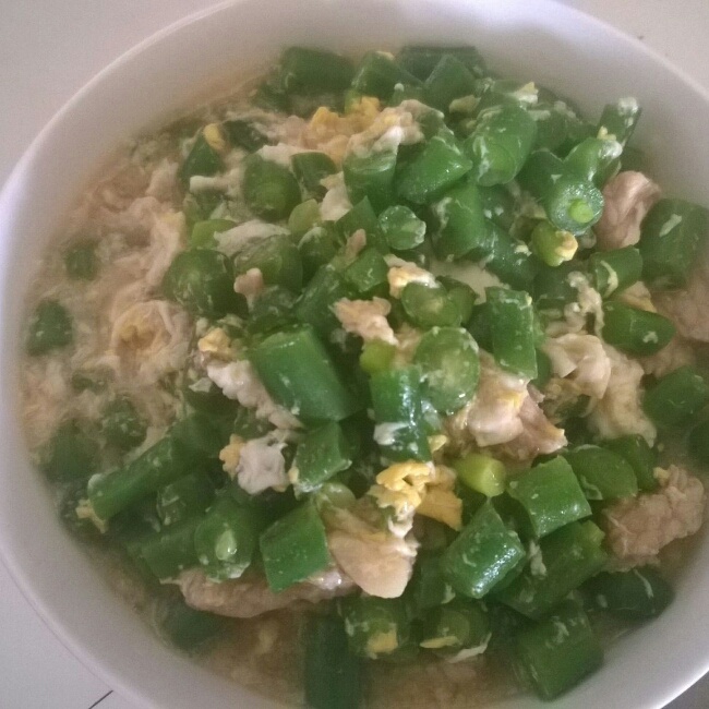 豆角鸡蛋打卤面