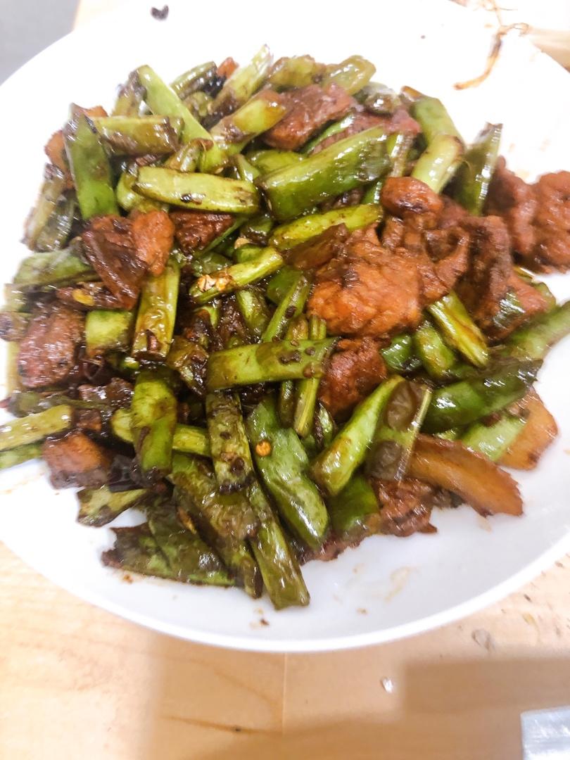 豆角炒肉