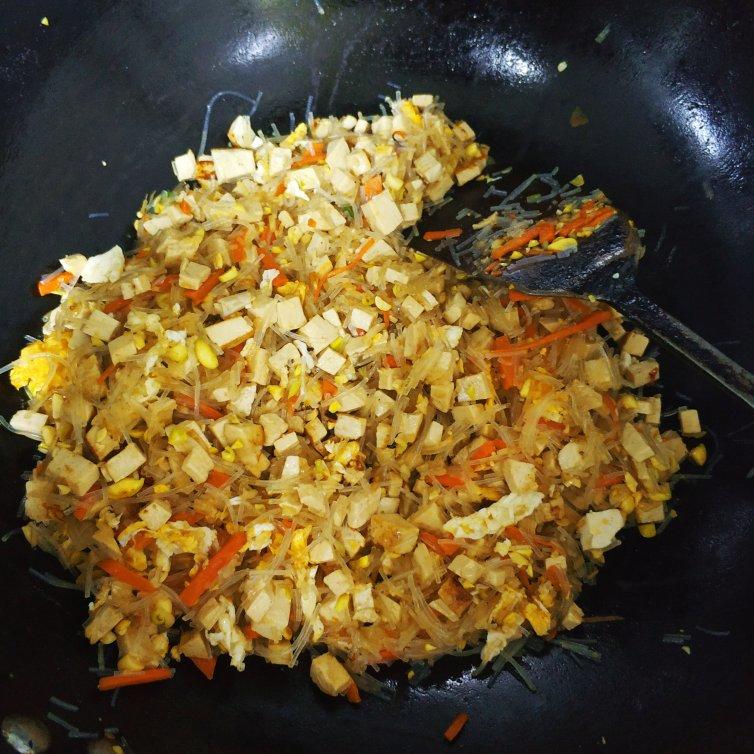 豆腐粉丝鸡蛋素包子