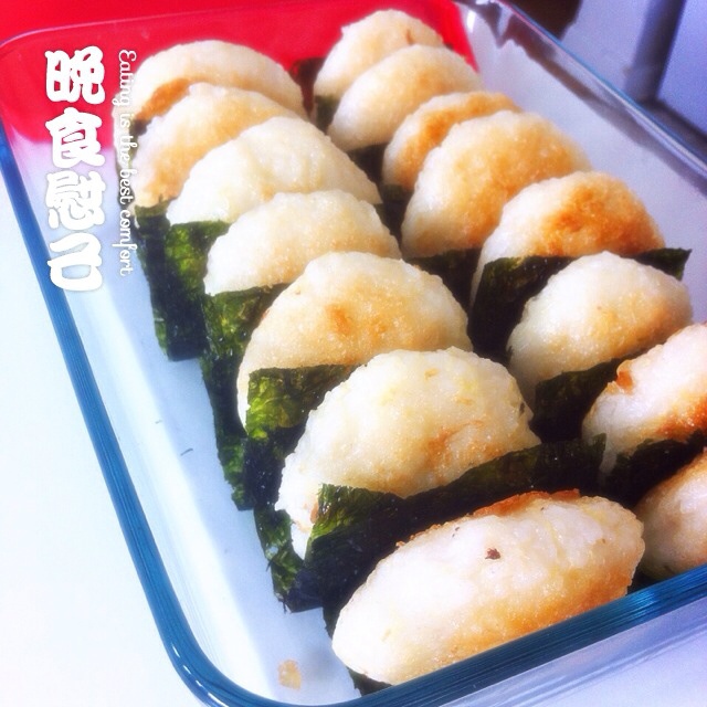 蛋煎饭团