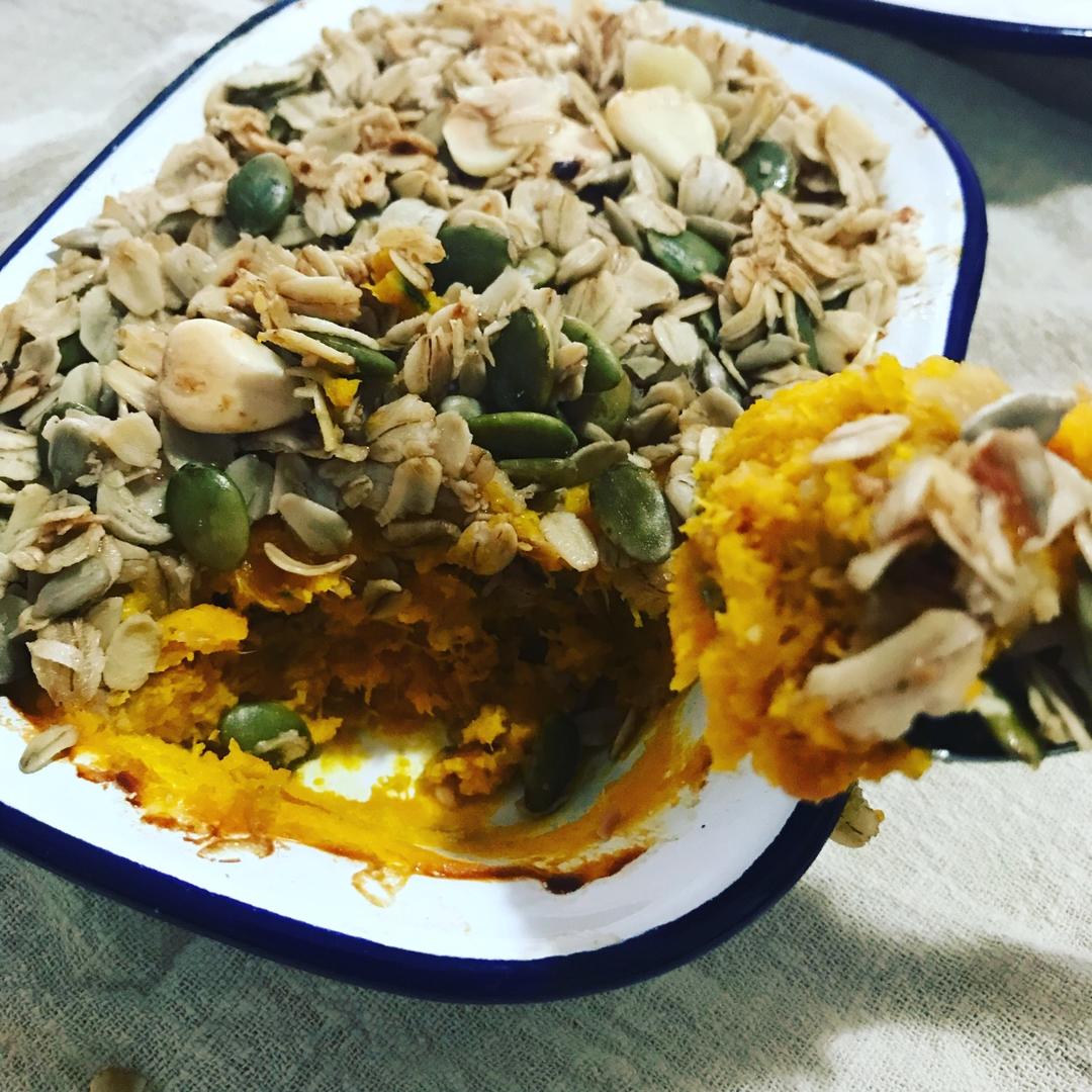 烤南瓜金枪鱼燕麦酥【健康一锅端】