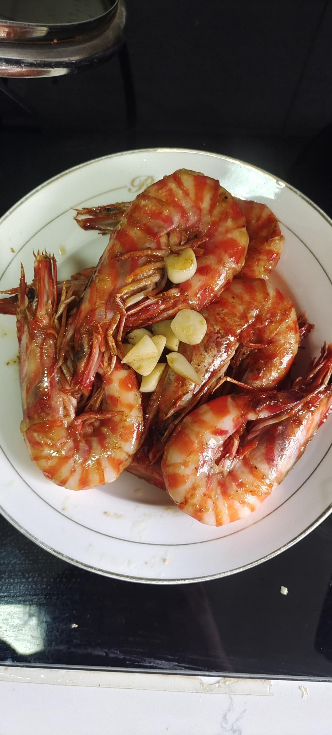 香煎黑虎虾