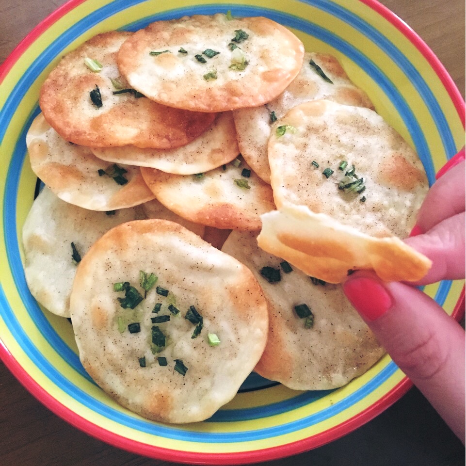寞清韵烟雨做的香烤饺子皮