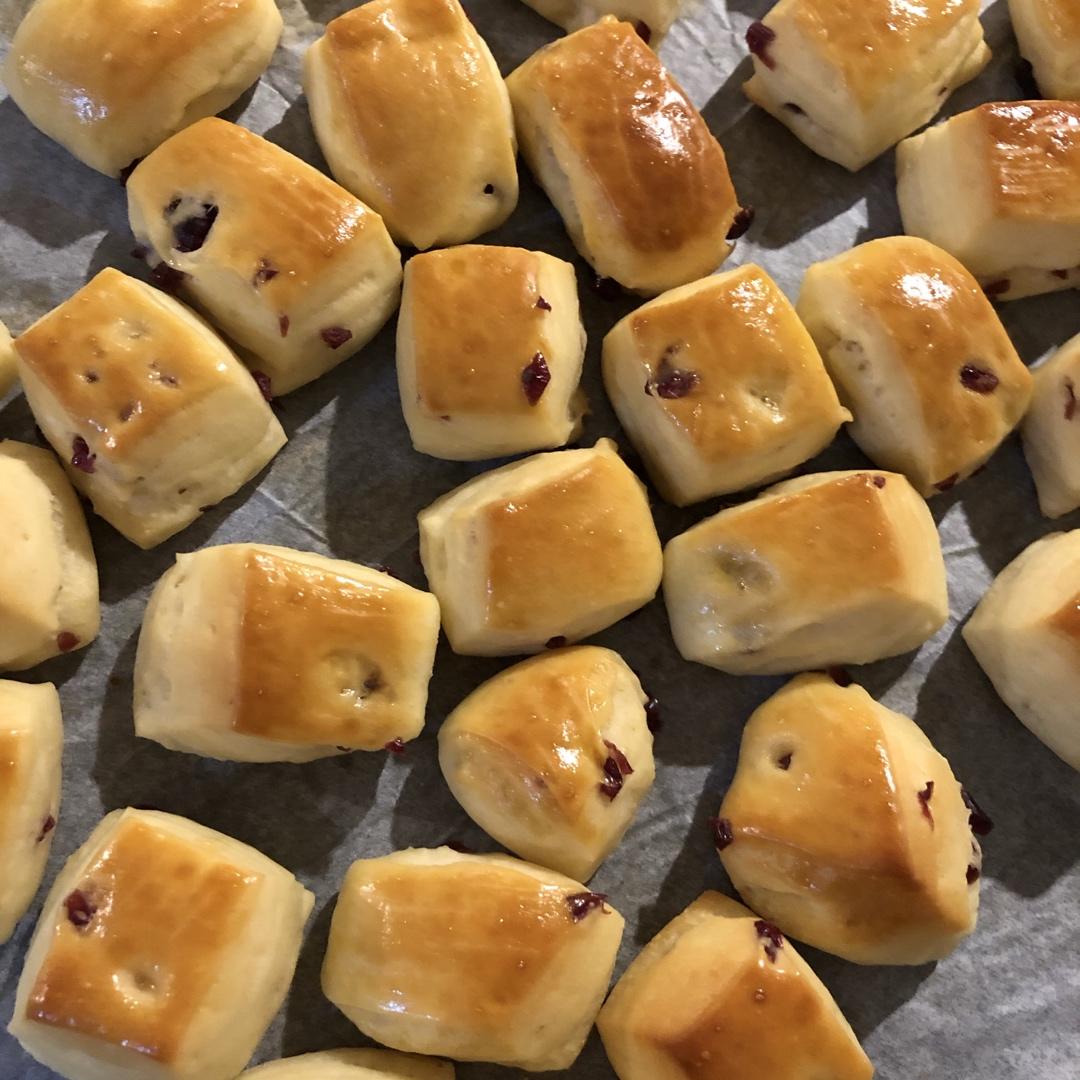 蔓越莓优格小面包块
