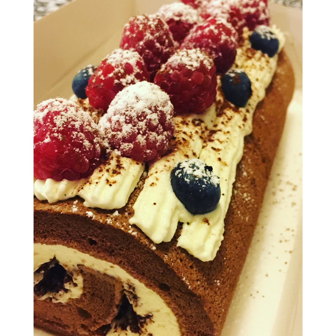 柔润巧克力戚风蛋糕卷