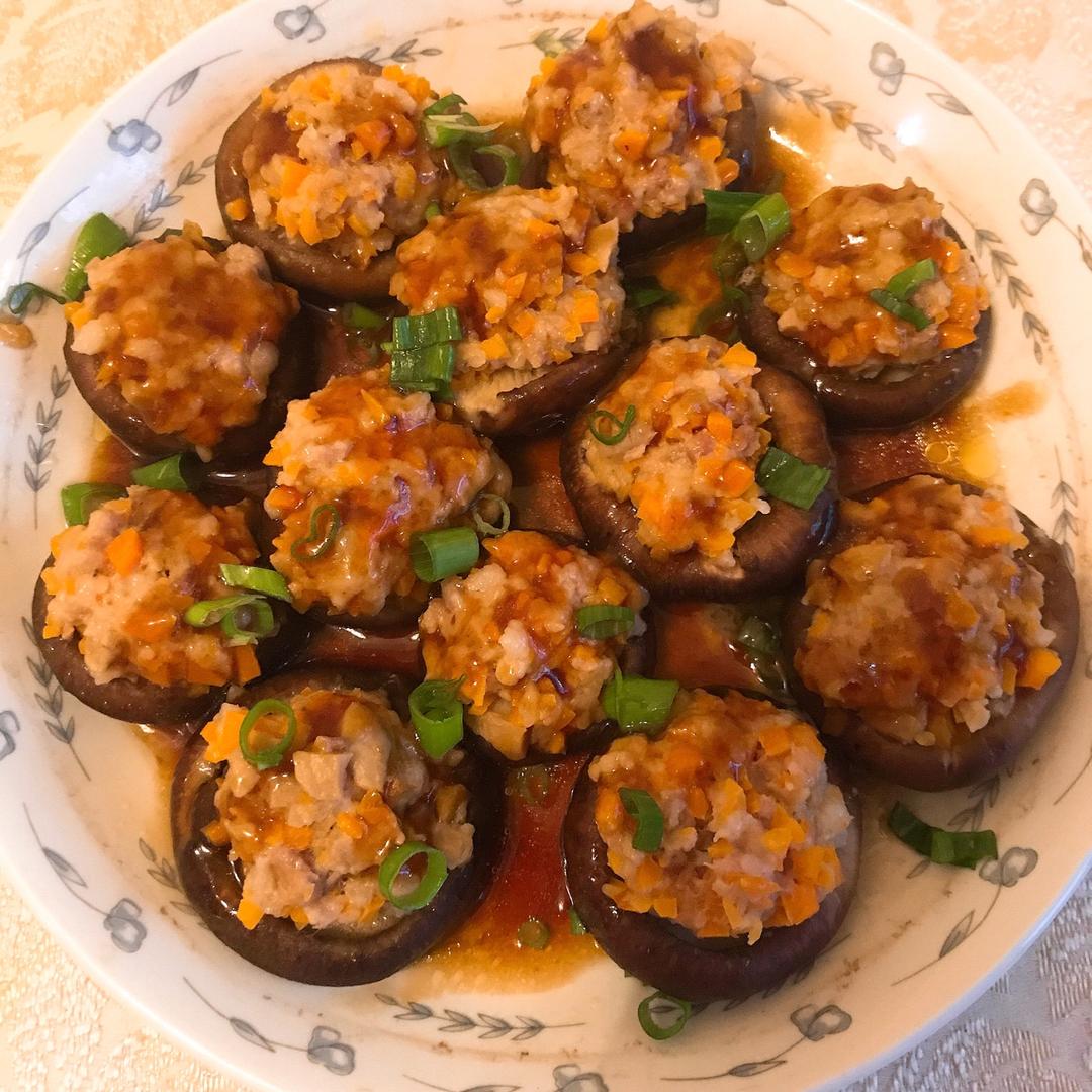 豆腐肉末酿香菇
