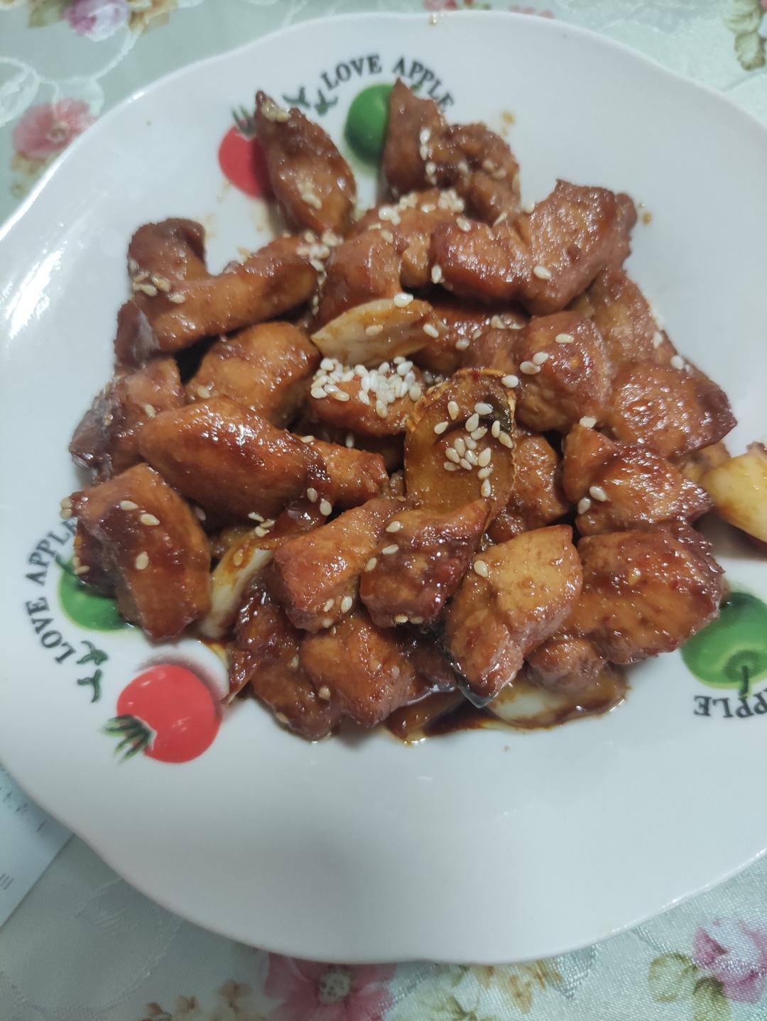 孜然蒜香鸡胸肉