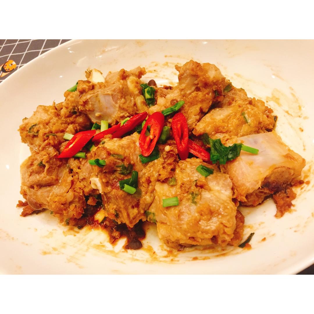 豆瓣酱蒸排骨（酱香排骨）