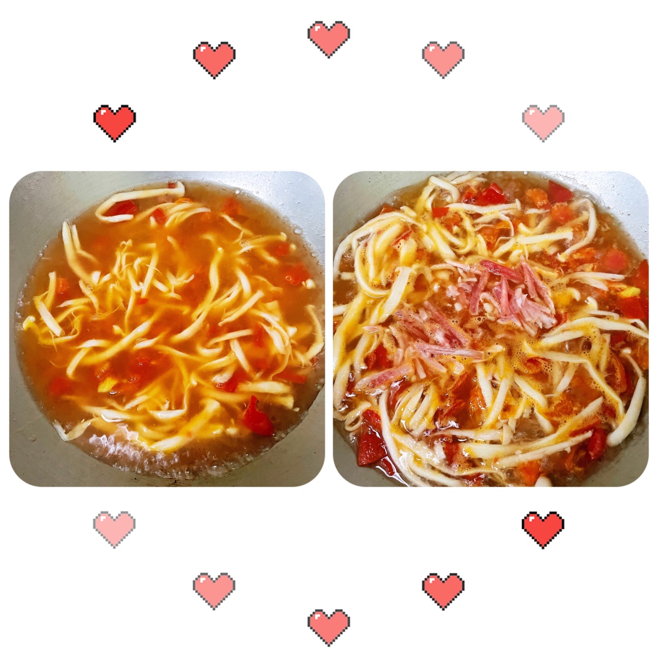海鲜菇西红柿鸡蛋汤的做法 步骤4