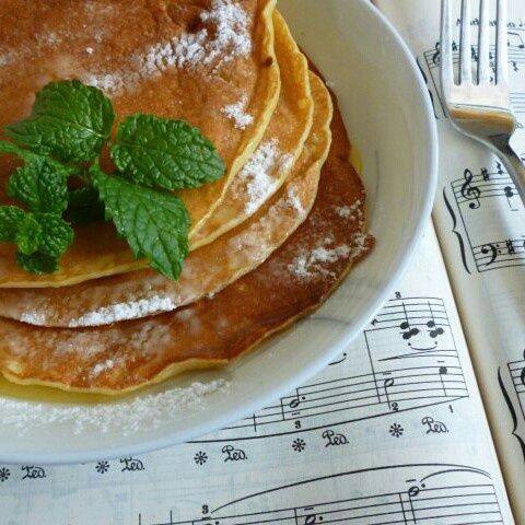 英式蜂蜜草莓松饼Pancake