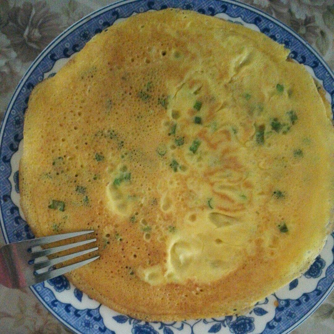 火腿肠葱花鸡蛋饼
