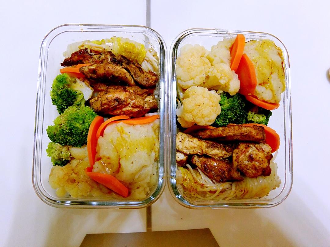 肉肉不会飞做的健身减脂便当(帮爱健身的上班狗解决饮食问题)