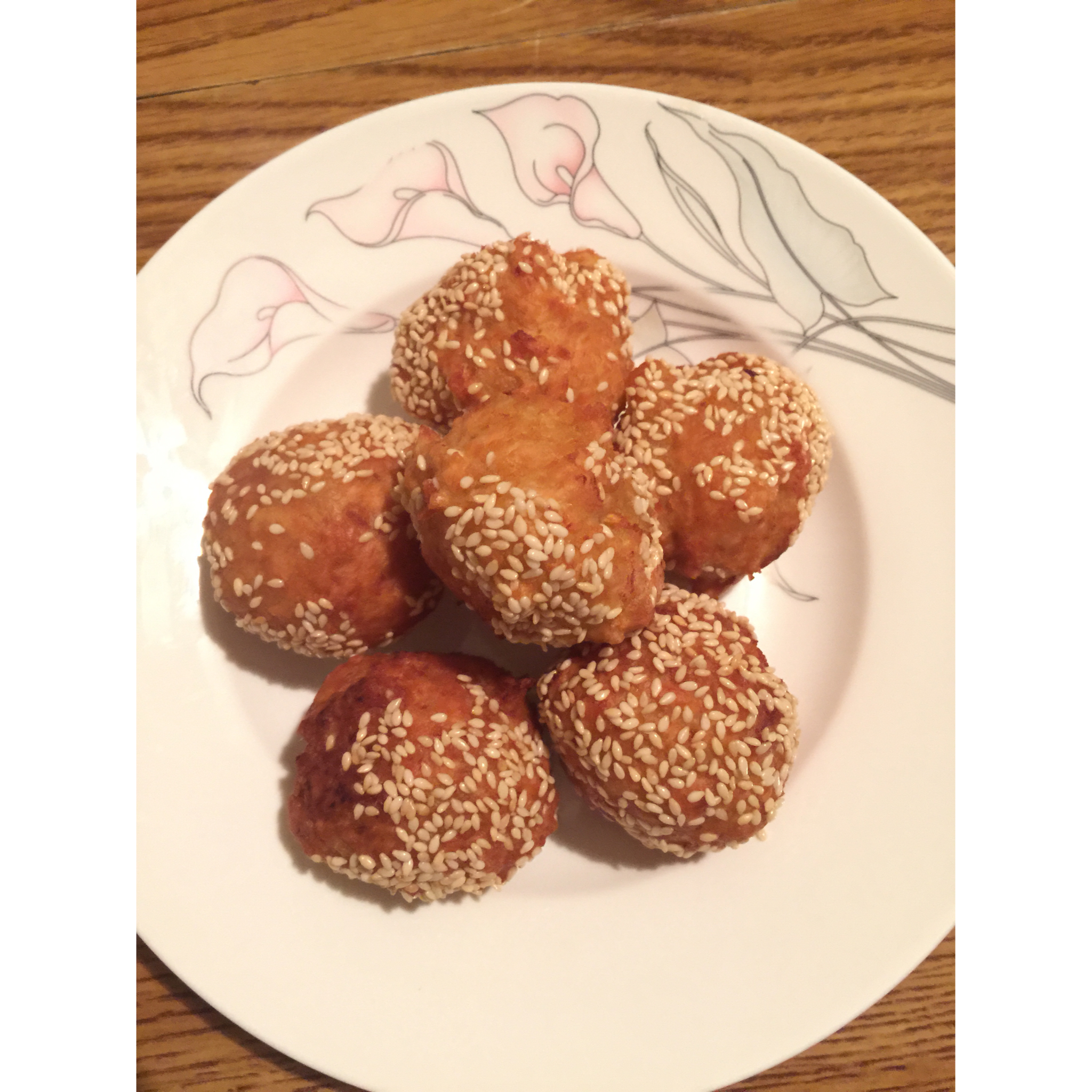 黄金球之一（南瓜芝麻球）