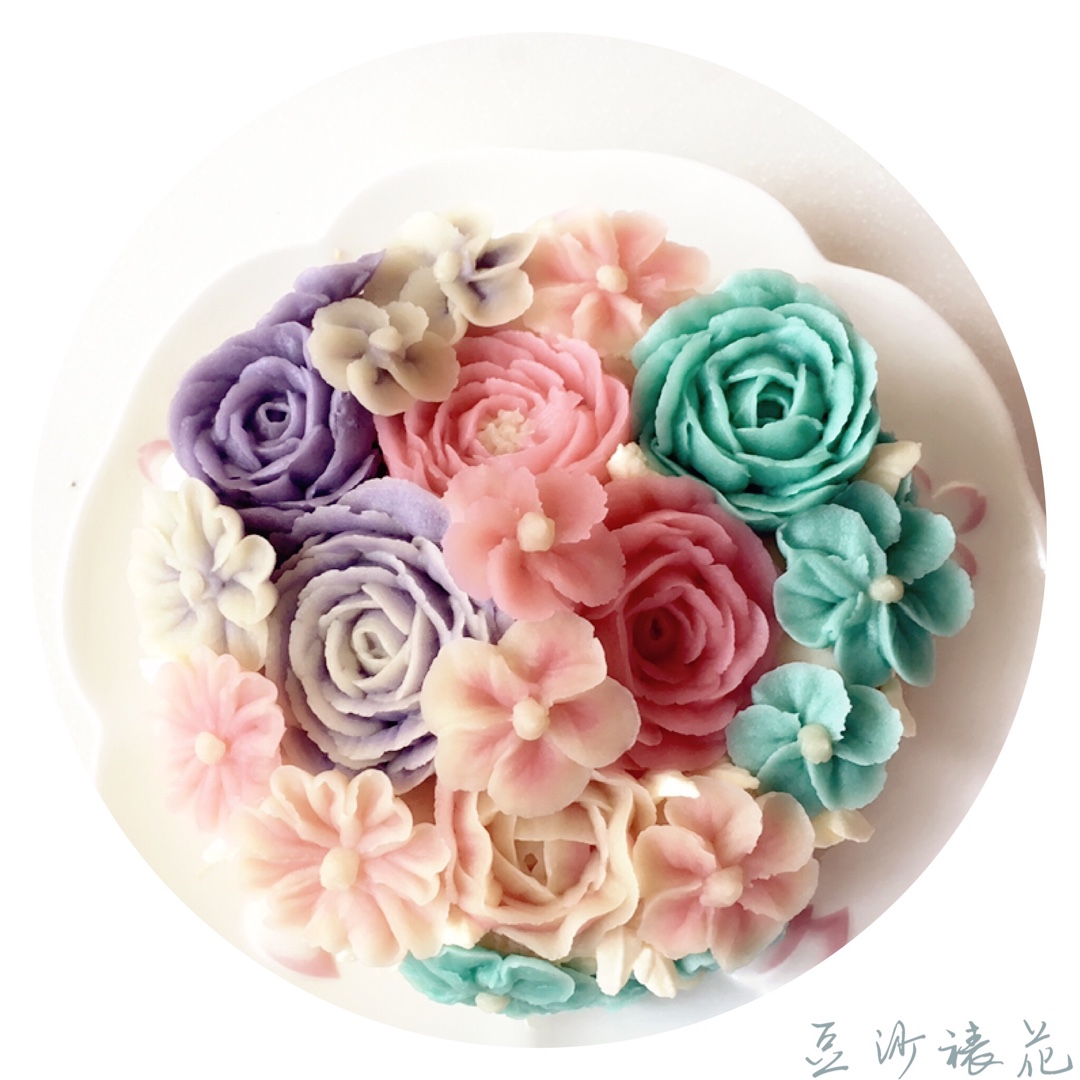 福利大放送！豆沙裱花经典花—牡丹花制作分解图