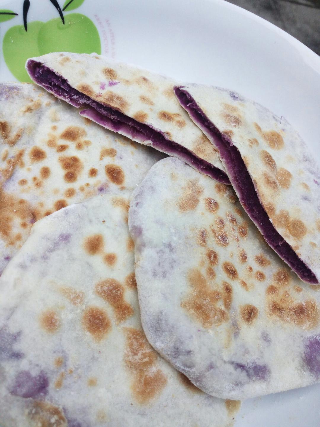 duo小厨做的紫薯饼无油