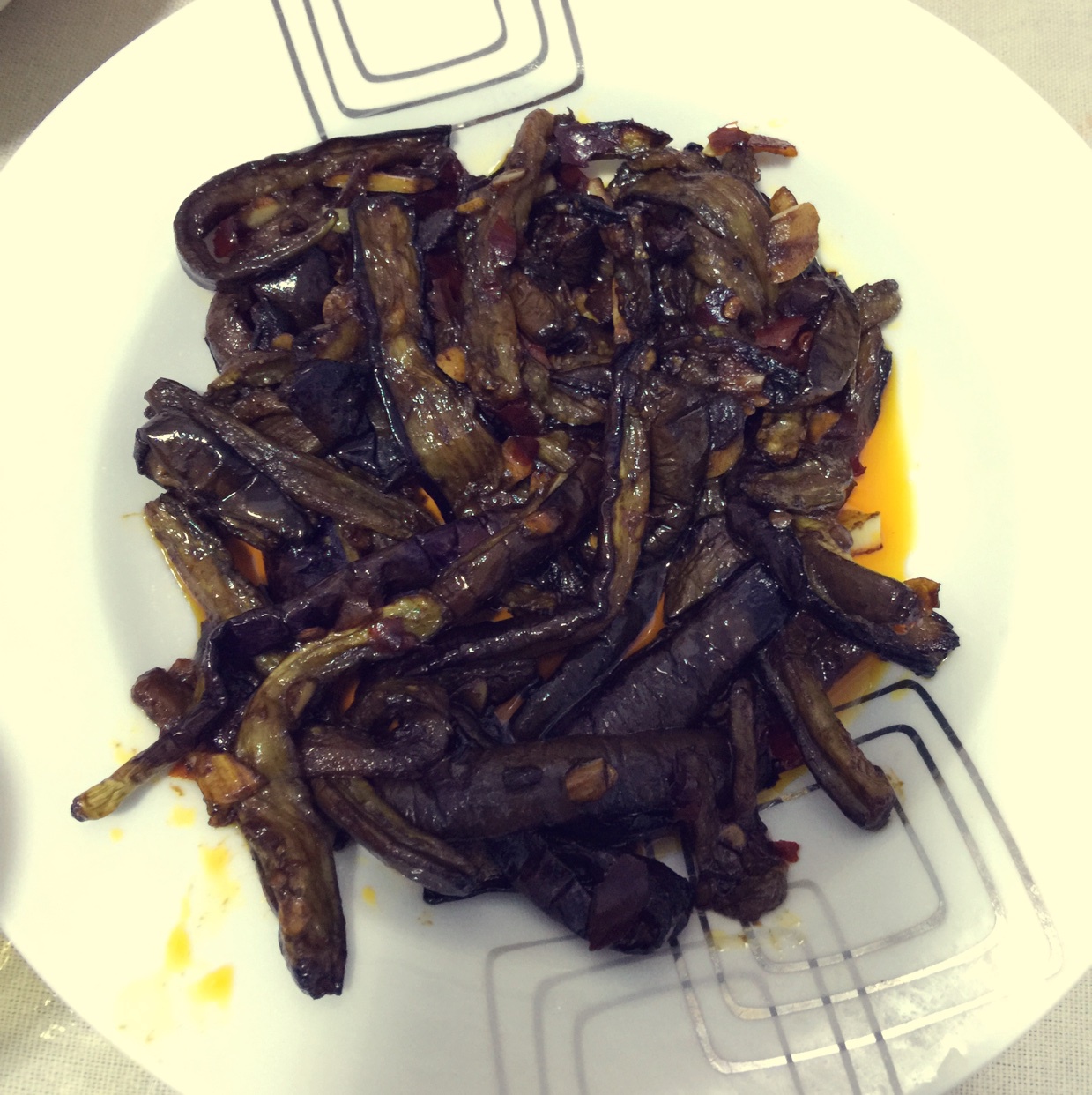 鱼香茄子煲饭