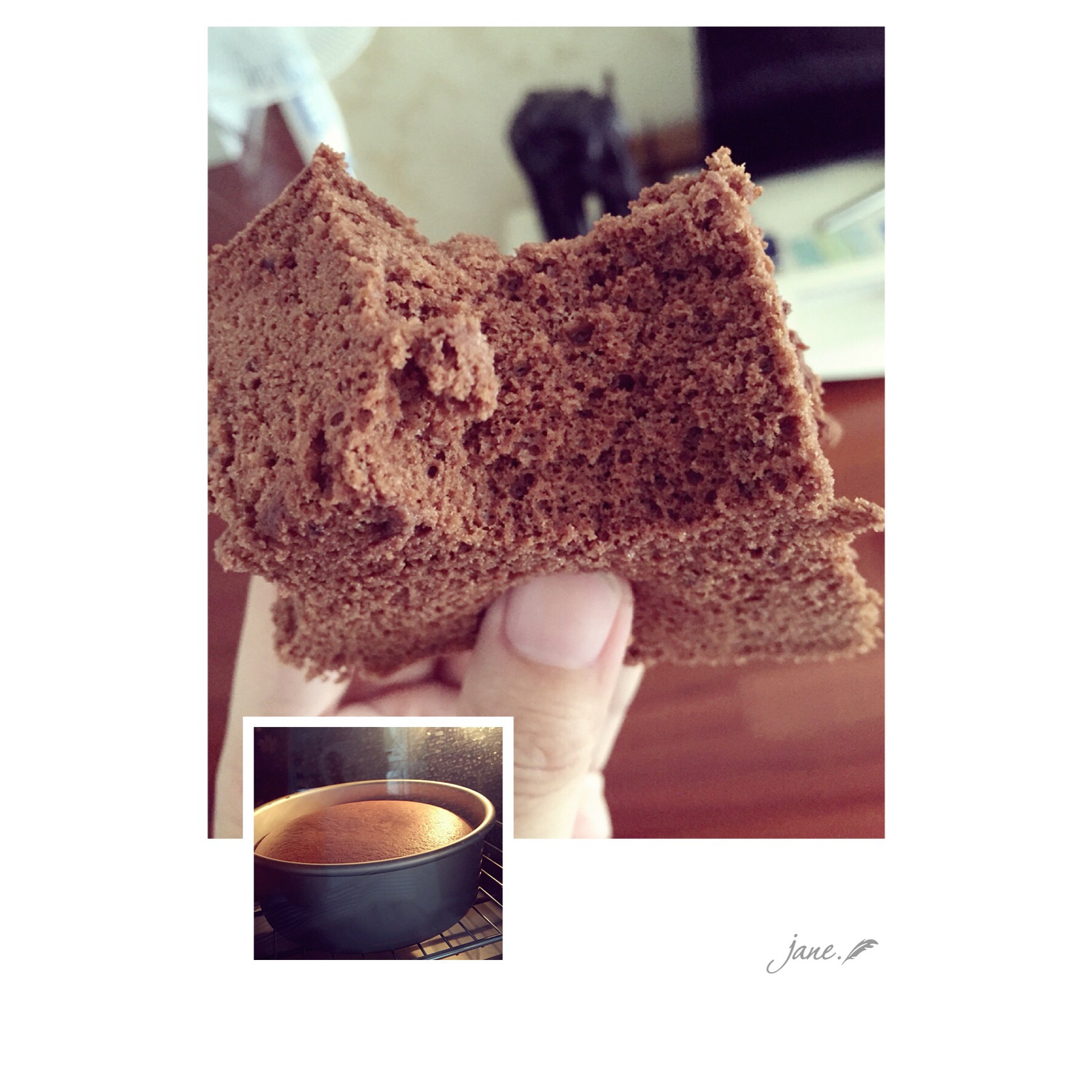 巧克力戚风蛋糕