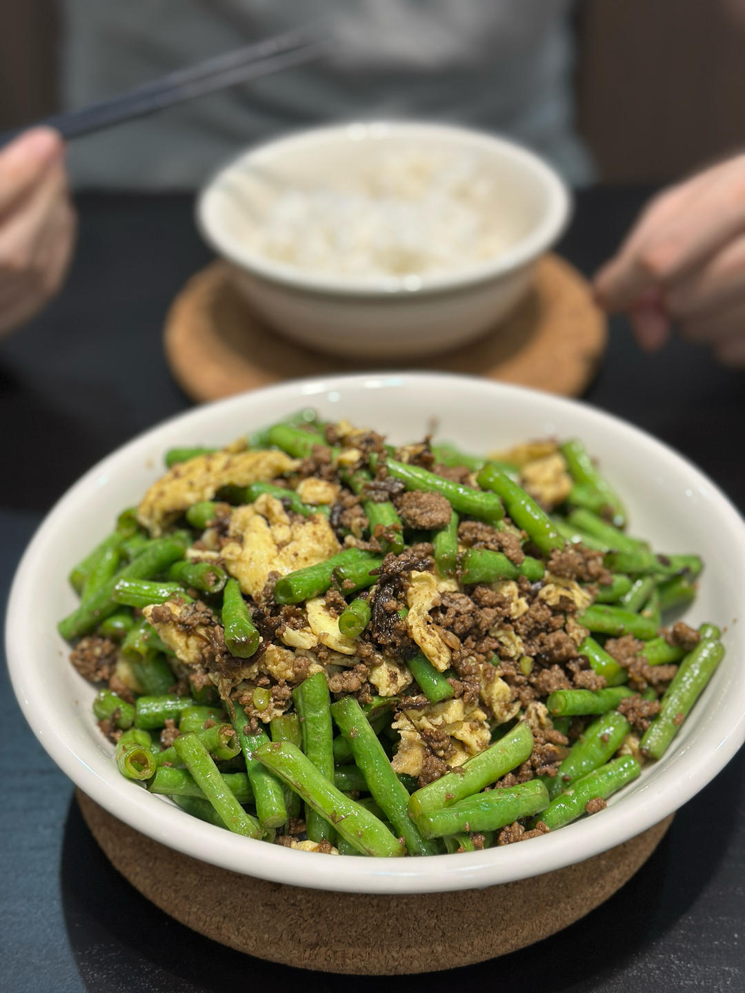 超下饭豇豆炒肉末