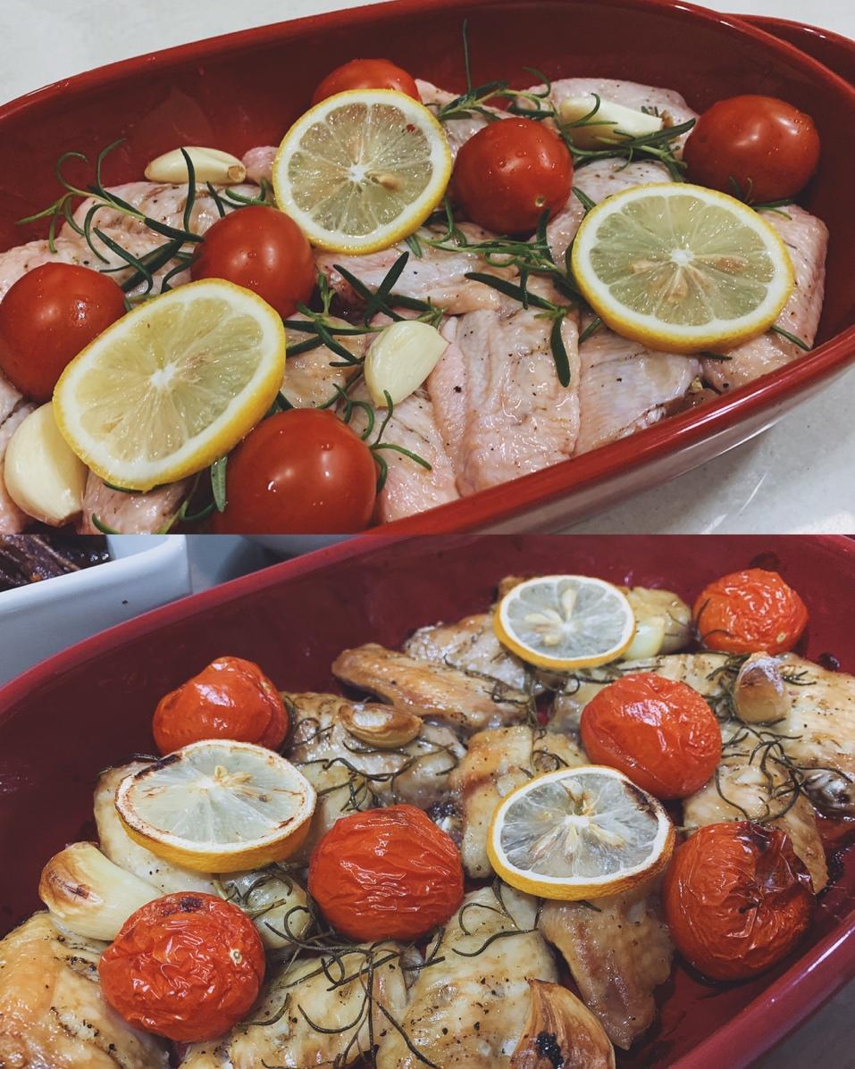 迷迭香柠檬烤鸡腿（或鸡翅）