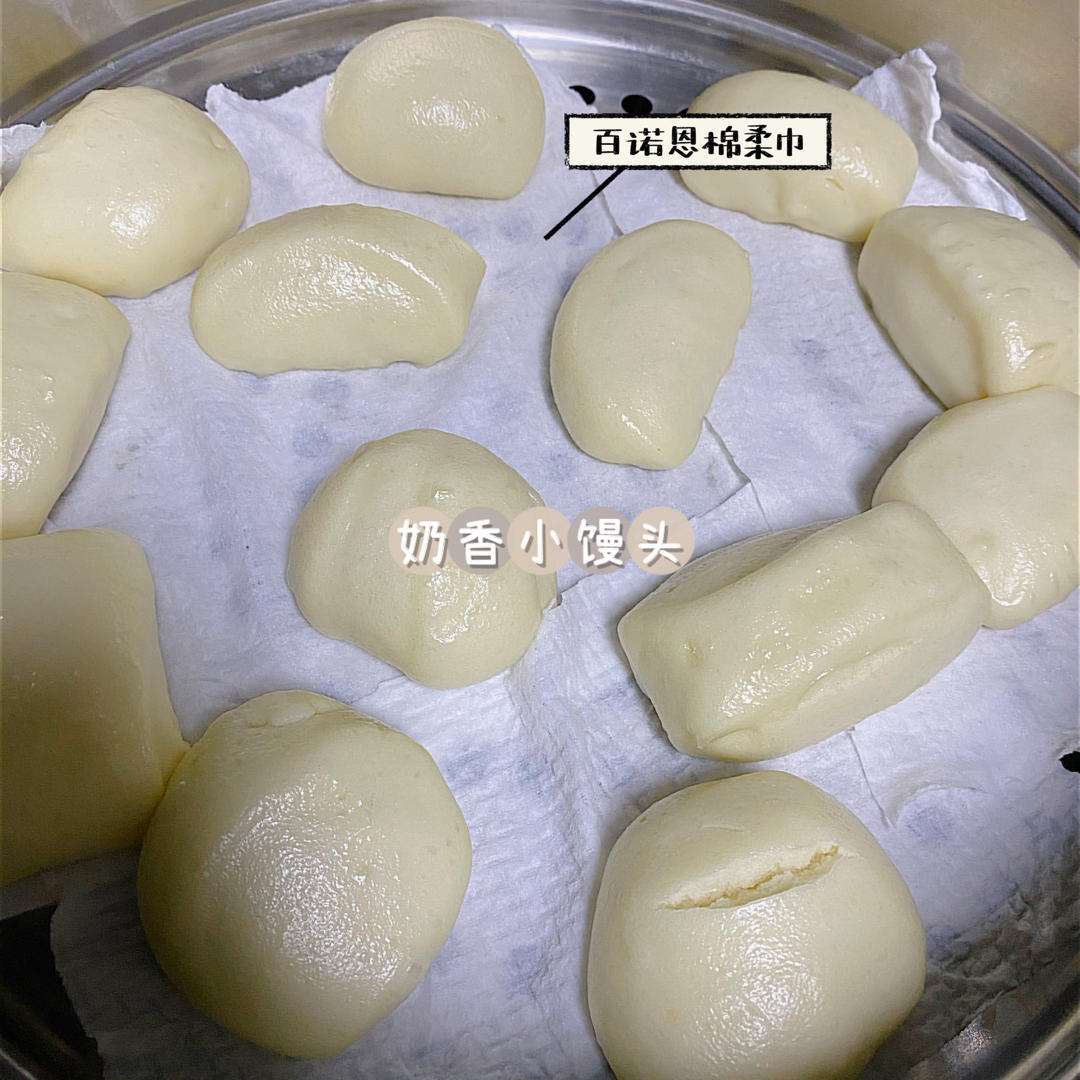 一发奶香小馒头，口感特别好！