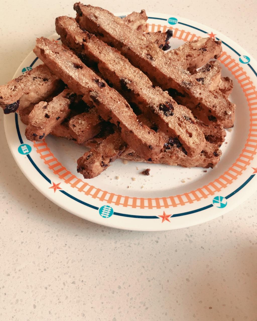 【健康零食】香蕉燕麦意式脆饼