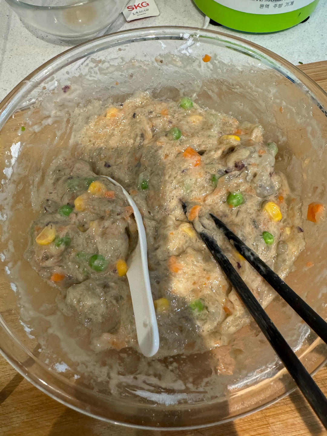 【女儿极力推荐】虾饼颗粒感玉米粒胡萝卜丁早餐搭档满口虾肉健身减脂蛋白质