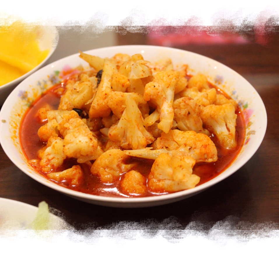 董太的私房菜--豆瓣酱炒花菜