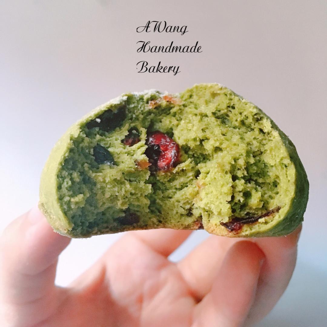 抹茶红小豆司康