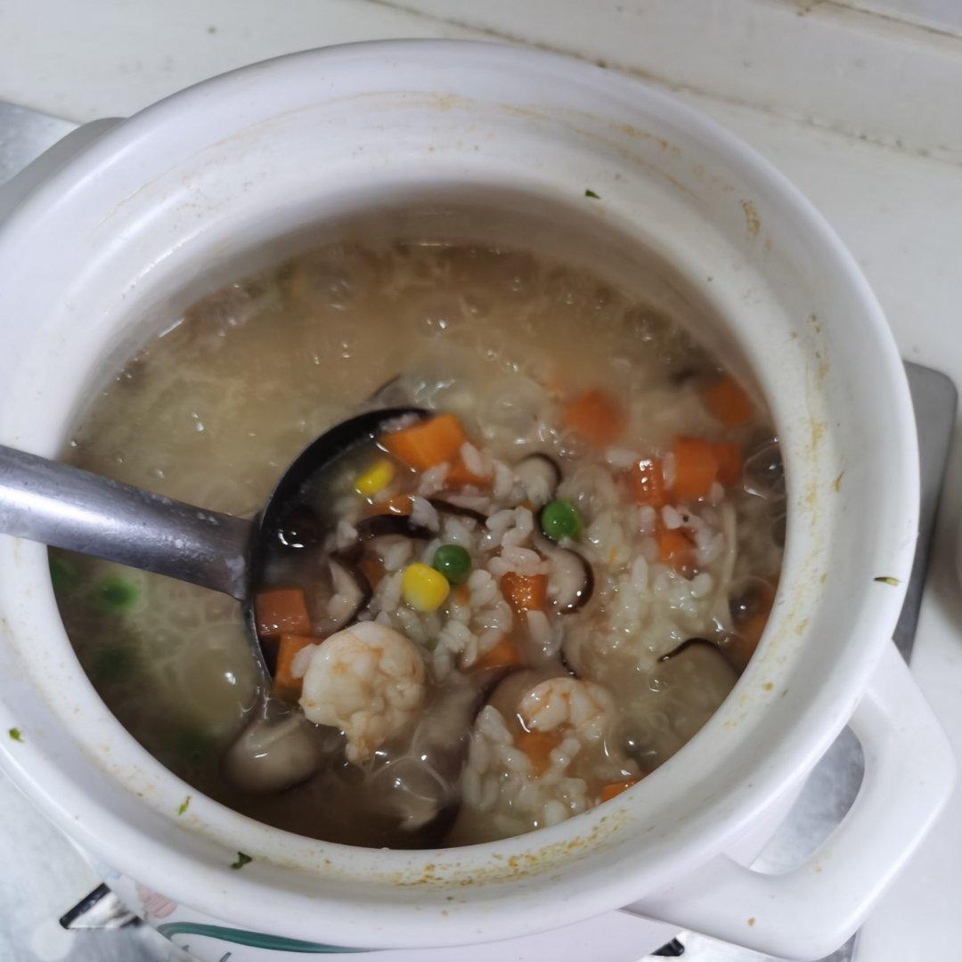自制料足鲜香海鲜粥🍤软糯咸香超好喝❗️