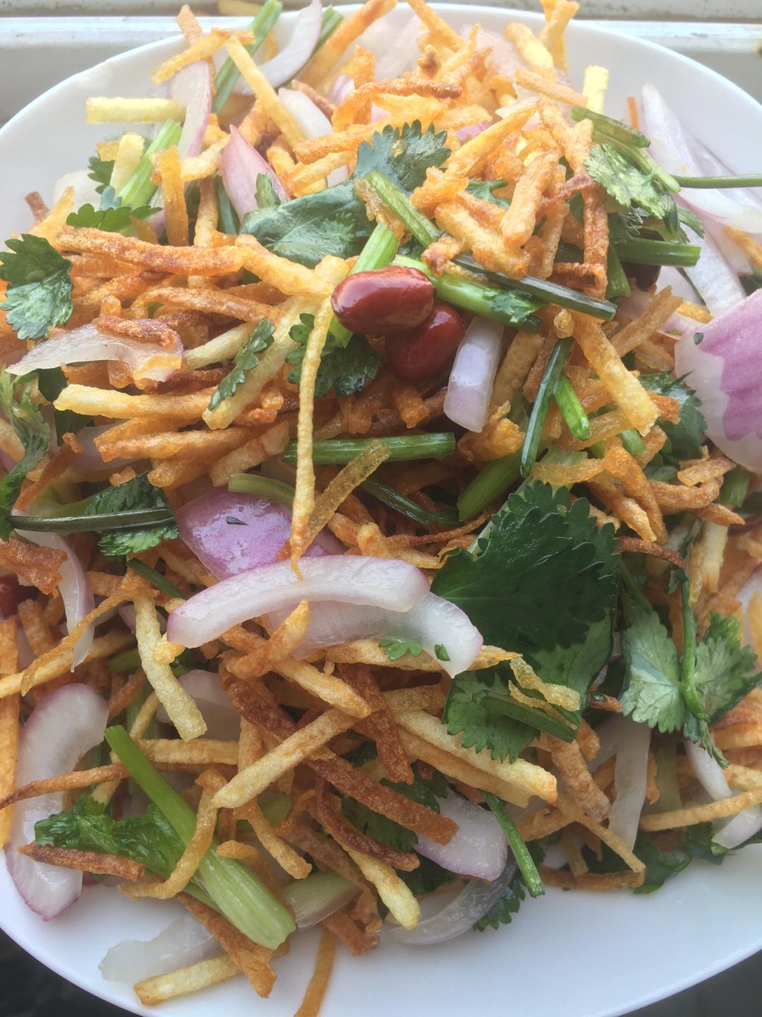 东北菜之三丝爆豆