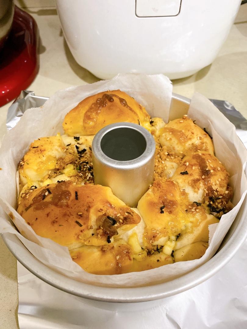 肉松手撕面包—超软会爆浆的面包哟