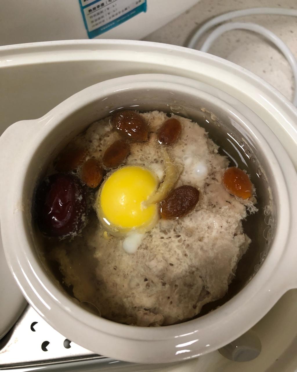 不丢儿做的鸡蛋肉泥炖盅