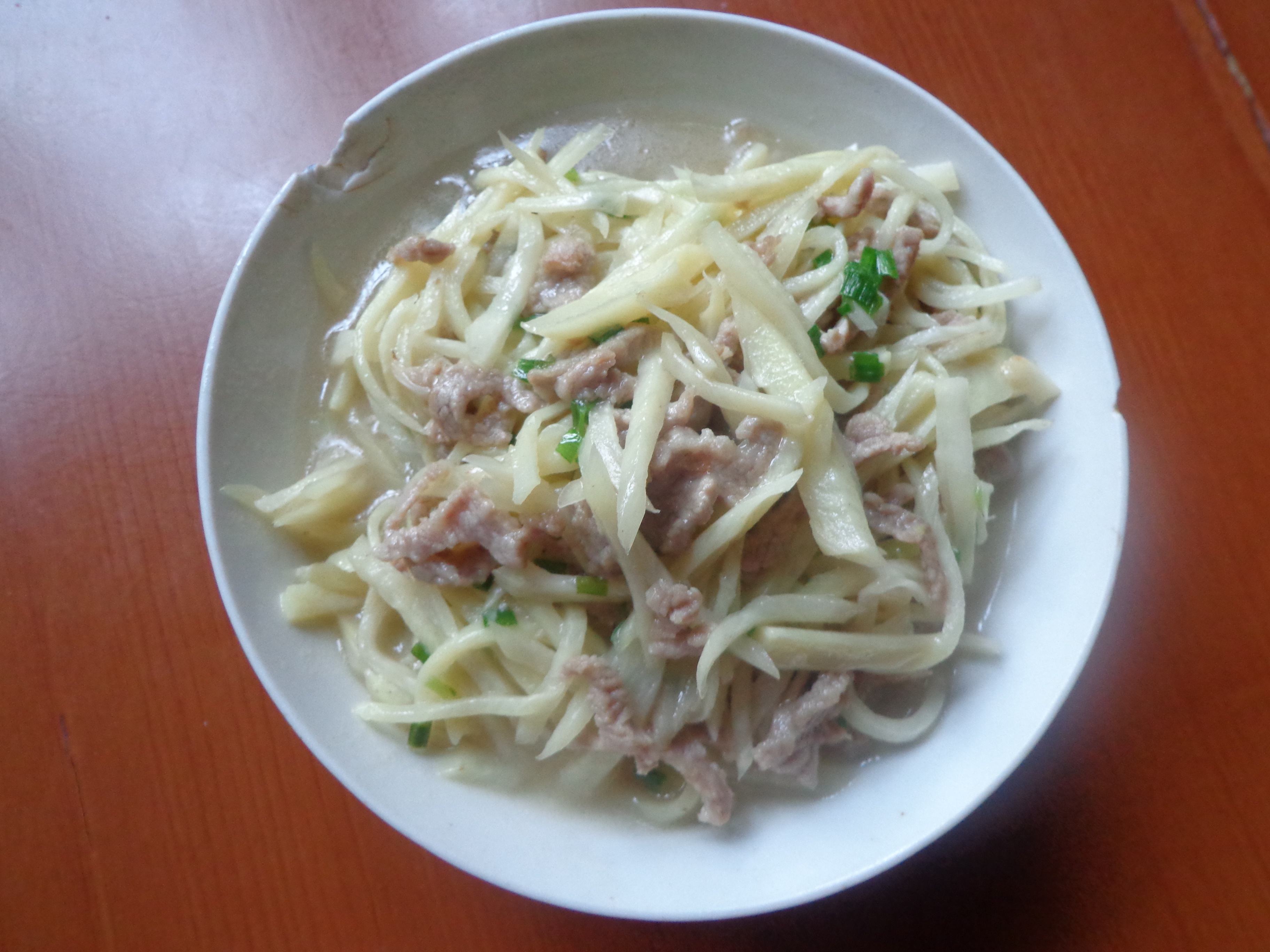 茭白肉丝