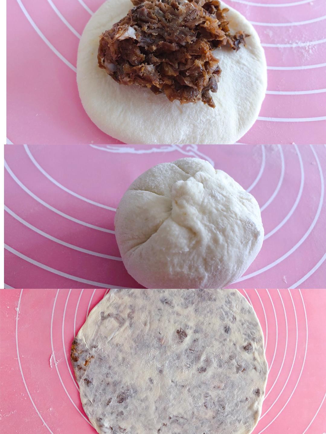 梅菜扣肉饼的做法 步骤6