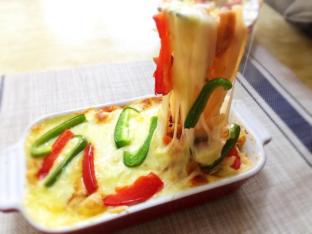 芝士焗番茄肉酱意大利面