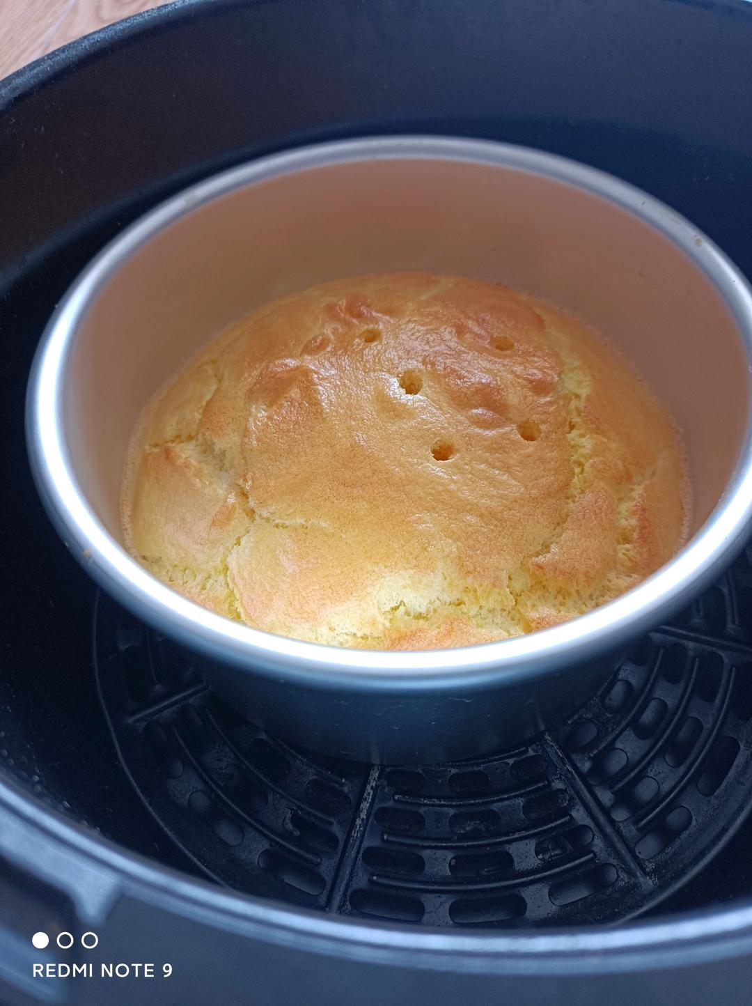 空气炸锅一人食——快手低糖酸奶蛋糕